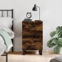 Nachttisch aus geräuchertem Eichenholzwerkstoff, 40 x 40 x 66 cm von vidaXL, Nachttische - Ref: Foro24-827689, Preis: 67,61 €...