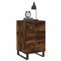 Nachttisch aus geräuchertem Eichenholzwerkstoff, 40 x 40 x 66 cm von vidaXL, Nachttische - Ref: Foro24-827689, Preis: 67,61 €...