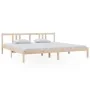 Solid wood bed frame 200x200 cm by vidaXL, Beds and slatted bases - Ref: Foro24-814904, Price: 116,60 €, Discount: %