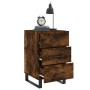 Nachttisch aus geräuchertem Eichenholzwerkstoff, 40 x 40 x 66 cm von vidaXL, Nachttische - Ref: Foro24-827689, Preis: 67,61 €...