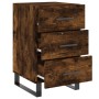 Nachttisch aus geräuchertem Eichenholzwerkstoff, 40 x 40 x 66 cm von vidaXL, Nachttische - Ref: Foro24-827689, Preis: 67,61 €...