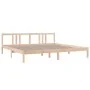 Solid wood bed frame 200x200 cm by vidaXL, Beds and slatted bases - Ref: Foro24-814904, Price: 116,60 €, Discount: %