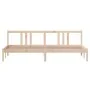 Solid wood bed frame 200x200 cm by vidaXL, Beds and slatted bases - Ref: Foro24-814904, Price: 116,60 €, Discount: %
