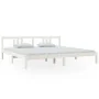 Weißer Massivholzbettrahmen 200x200 cm von vidaXL, Betten und Lattenroste - Ref: Foro24-814905, Preis: 96,65 €, Rabatt: %