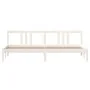 Weißer Massivholzbettrahmen 200x200 cm von vidaXL, Betten und Lattenroste - Ref: Foro24-814905, Preis: 96,65 €, Rabatt: %