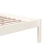 Weißer Massivholzbettrahmen 200x200 cm von vidaXL, Betten und Lattenroste - Ref: Foro24-814905, Preis: 96,65 €, Rabatt: %