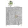 Aparador de madera de ingeniería gris hormigón 69,5x34x90 cm de vidaXL, Aparadores - Ref: Foro24-827712, Precio: 69,36 €, Des...