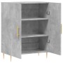 Aparador de madera de ingeniería gris hormigón 69,5x34x90 cm de vidaXL, Aparadores - Ref: Foro24-827712, Precio: 69,36 €, Des...