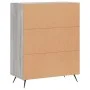 Sonoma gray engineered wood sideboard 69.5x34x90 cm by vidaXL, Sideboards - Ref: Foro24-827698, Price: 77,39 €, Discount: %