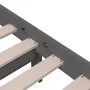 Estructura de cama madera maciza gris 200x200 cm de vidaXL, Camas y somieres - Ref: Foro24-814906, Precio: 132,37 €, Descuent...