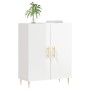 Hochglanzweißes Sperrholz-Sideboard 69,5 x 34 x 90 cm von vidaXL, Sideboards - Ref: Foro24-827710, Preis: 90,65 €, Rabatt: %