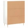 Hochglanzweißes Sperrholz-Sideboard 69,5 x 34 x 90 cm von vidaXL, Sideboards - Ref: Foro24-827710, Preis: 89,39 €, Rabatt: %