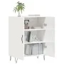 Hochglanzweißes Sperrholz-Sideboard 69,5 x 34 x 90 cm von vidaXL, Sideboards - Ref: Foro24-827718, Preis: 80,44 €, Rabatt: %