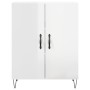 Hochglanzweißes Sperrholz-Sideboard 69,5 x 34 x 90 cm von vidaXL, Sideboards - Ref: Foro24-827718, Preis: 81,47 €, Rabatt: %