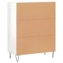Hochglanzweißes Sperrholz-Sideboard 69,5 x 34 x 90 cm von vidaXL, Sideboards - Ref: Foro24-827718, Preis: 80,44 €, Rabatt: %
