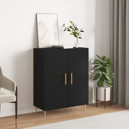 Black engineered wood sideboard 69.5x34x90 cm by vidaXL, Sideboards - Ref: Foro24-827709, Price: 76,45 €, Discount: %