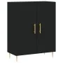 Black engineered wood sideboard 69.5x34x90 cm by vidaXL, Sideboards - Ref: Foro24-827709, Price: 76,45 €, Discount: %