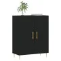 Black engineered wood sideboard 69.5x34x90 cm by vidaXL, Sideboards - Ref: Foro24-827709, Price: 76,45 €, Discount: %