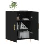 Aparador de madera de ingeniería negro 69,5x34x90 cm de vidaXL, Aparadores - Ref: Foro24-827709, Precio: 77,38 €