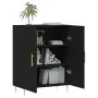 Black engineered wood sideboard 69.5x34x90 cm by vidaXL, Sideboards - Ref: Foro24-827709, Price: 76,45 €, Discount: %