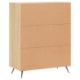 Aparador de madera de ingeniería roble Sonoma 69,5x34x90 cm de vidaXL, Aparadores - Ref: Foro24-827695, Precio: 76,64 €, Desc...