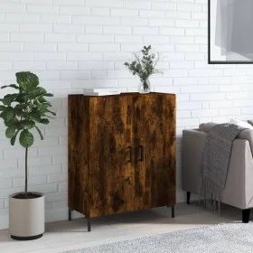 Smoked oak engineered wood sideboard 69.5x34x90 cm by vidaXL, Sideboards - Ref: Foro24-827729, Price: 78,66 €, Discount: %