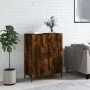 Aparador de madera de ingeniería roble ahumado 69,5x34x90 cm de vidaXL, Aparadores - Ref: Foro24-827729, Precio: 80,67 €, Des...