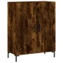 Aparador de madera de ingeniería roble ahumado 69,5x34x90 cm de vidaXL, Aparadores - Ref: Foro24-827729, Precio: 80,67 €, Des...