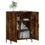 Smoked oak engineered wood sideboard 69.5x34x90 cm by vidaXL, Sideboards - Ref: Foro24-827729, Price: 78,64 €, Discount: %