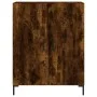 Smoked oak engineered wood sideboard 69.5x34x90 cm by vidaXL, Sideboards - Ref: Foro24-827729, Price: 78,64 €, Discount: %
