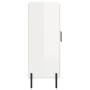 Aparador de madera contrachapada blanco brillante 69,5x34x90 cm de vidaXL, Aparadores - Ref: Foro24-827734, Precio: 75,12 €, ...