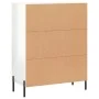 Sideboard aus glänzendem weißem Sperrholz 69,5x34x90 cm von vidaXL, Sideboards - Ref: Foro24-827734, Preis: 74,44 €, Rabatt: %