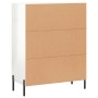 Sideboard aus glänzendem weißem Sperrholz 69,5x34x90 cm von vidaXL, Sideboards - Ref: Foro24-827734, Preis: 75,19 €, Rabatt: %
