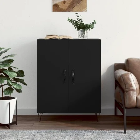 Engineered wood black sideboard 69.5x34x90 cm by vidaXL, Sideboards - Ref: Foro24-827717, Price: 71,12 €, Discount: %