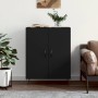 Aparador de madera de ingeniería negro 69,5x34x90 cm de vidaXL, Aparadores - Ref: Foro24-827717, Precio: 71,83 €