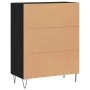 Engineered wood black sideboard 69.5x34x90 cm by vidaXL, Sideboards - Ref: Foro24-827717, Price: 71,12 €, Discount: %