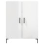 Hochglanzweißes Sperrholz-Sideboard 69,5 x 34 x 90 cm von vidaXL, Sideboards - Ref: Foro24-827726, Preis: 83,49 €, Rabatt: %