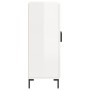Aparador de madera contrachapada blanco brillante 69,5x34x90 cm de vidaXL, Aparadores - Ref: Foro24-827726, Precio: 83,41 €, ...
