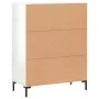 Hochglanzweißes Sperrholz-Sideboard 69,5 x 34 x 90 cm von vidaXL, Sideboards - Ref: Foro24-827726, Preis: 82,46 €, Rabatt: %