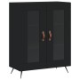 Engineered wood black sideboard 69.5x34x90 cm by vidaXL, Sideboards - Ref: Foro24-827757, Price: 84,11 €, Discount: %