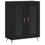 Engineered wood black sideboard 69.5x34x90 cm by vidaXL, Sideboards - Ref: Foro24-827757, Price: 83,10 €, Discount: %