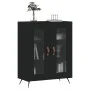 Engineered wood black sideboard 69.5x34x90 cm by vidaXL, Sideboards - Ref: Foro24-827757, Price: 83,10 €, Discount: %