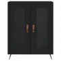 Engineered wood black sideboard 69.5x34x90 cm by vidaXL, Sideboards - Ref: Foro24-827757, Price: 83,10 €, Discount: %
