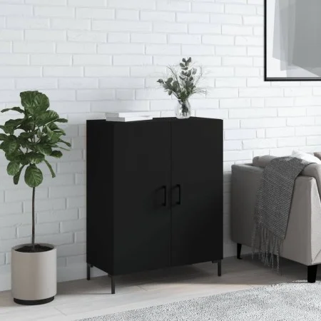 Black engineered wood sideboard 69.5x34x90 cm by vidaXL, Sideboards - Ref: Foro24-827725, Price: 76,22 €, Discount: %