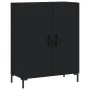 Black engineered wood sideboard 69.5x34x90 cm by vidaXL, Sideboards - Ref: Foro24-827725, Price: 76,22 €, Discount: %