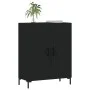 Black engineered wood sideboard 69.5x34x90 cm by vidaXL, Sideboards - Ref: Foro24-827725, Price: 76,22 €, Discount: %