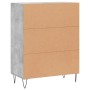 Engineered wood sideboard in concrete grey 69.5x34x90 cm by vidaXL, Sideboards - Ref: Foro24-827720, Price: 74,56 €, Discount: %