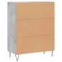 Engineered wood sideboard in concrete grey 69.5x34x90 cm by vidaXL, Sideboards - Ref: Foro24-827720, Price: 73,65 €, Discount: %