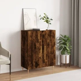 Smoked oak engineered wood sideboard 69.5x34x90 cm by vidaXL, Sideboards - Ref: Foro24-827713, Price: 72,38 €, Discount: %