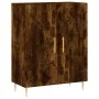 Aparador de madera de ingeniería roble ahumado 69,5x34x90 cm de vidaXL, Aparadores - Ref: Foro24-827713, Precio: 72,37 €, Des...